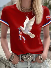 Women's Victory in Europe Day Printed T-shirt