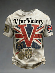 Men's V for Victory Printed T-shirt