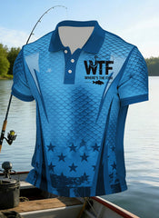 Men's WTF Where's The Fish Printed Shirt