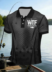 Men's WTF Where's The Fish Printed Shirt