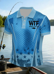 Men's WTF Where's The Fish Printed Shirt