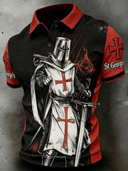 Men's St. George's Day Print Polo Shirt