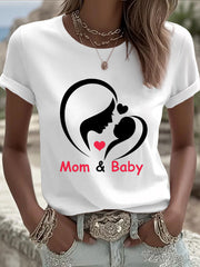Women's Mother's Day Printed Casual T-Shirt