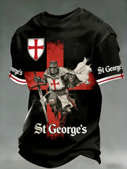 Men's St. George's Day Print Waffle T-Shirt
