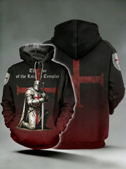 Men's  Retro St George's Day  Casual Hoodie Sweatshirt