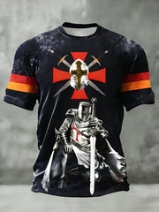 Men's  Retro St George's Day  Casual Short-Sleeve T-Shirt