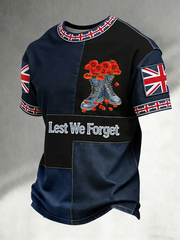 Men's Lest We Forget Short Seeves T-shirt