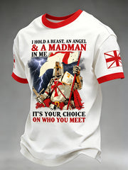 Men's St. George's Day Themed Printed T-Shirt