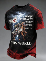Men's St. George's Day Themed Printed T-Shirt