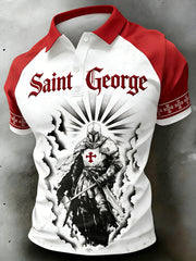 Men's St. George's Day Print Polo Shirt