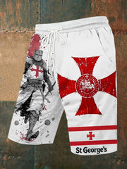 Men's St George's Day Casual  Shorts