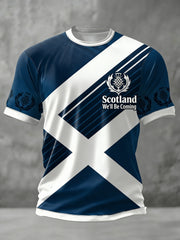 Unisex Scotland We'll Be Coming 2026 Football Lover Printed Short Sleeve T-shirt