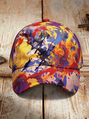 Unisex Lemon Roses Music Lover Printed Hat