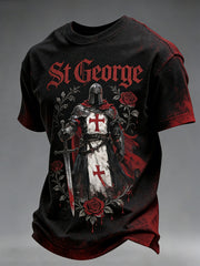 Men's St. George Day Distressed Print T-Shirt