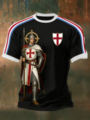 Men's  Retro St George's Day  Casual Short-Sleeve T-Shirt