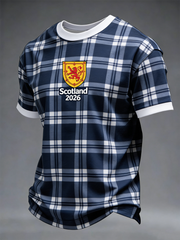 Men's UK Football Lover Scotland Printed short sleeves t-shirt