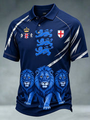 Retro British Football Fan Art Print Casual Jersey