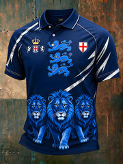 Retro British Football Fan Art Print Casual Jersey