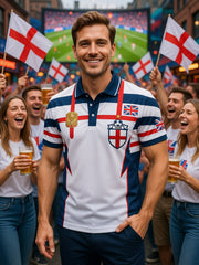 Retro British Football Fan-Style Casual Jersey