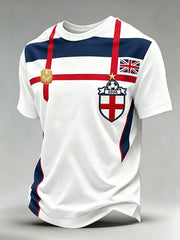 Retro British Football Fan-Style Casual Jersey