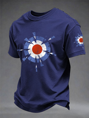 Men's UK Mods Music Lover imitation cotton short-sleeved T-shirt