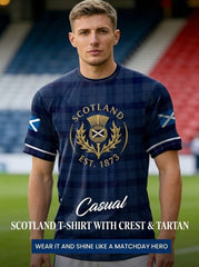 Unisex UK Scotland Football Lover 2026 Printed T-shirt