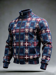 Unisex UK Scotland Football Lover 2026 Printed Casual Sporty Stand Collar Jacket