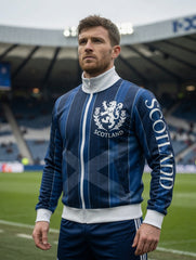 Unisex UK Scotland Football Lover 2026 Printed Casual Sporty Stand Collar Jacket