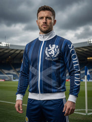 Unisex UK Scotland Football Lover 2026 Printed Casual Sporty Stand Collar Jacket