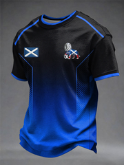 Men's UK Football Lover Scotland Printed short sleeves t-shirt