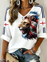 Retro British Football Fan-Style Casual Jersey