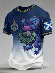 Men's Retro UK Scotland Football Lover 2026 Printed T-shirt