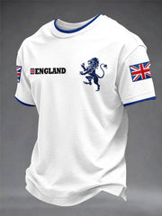 Men's British Casual Printed Unisex T-shirt