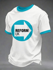 Men's Reform UK Printed Casual T-Shirt