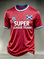 Men's Scottish Soccer Fan Print short sleeves t-shirt