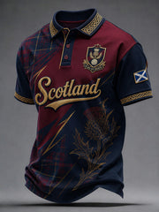 Men's Scottish Football Short Sleeve Shirt