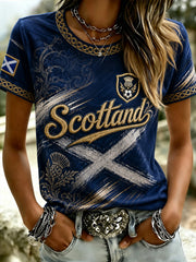 Women's Scottish Football Short-Sleeved T-Shirt