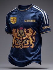 Men's UK Scotland Football Lover 2026 Printed T-shirt