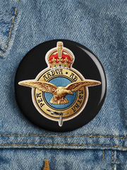 Unisex Royal Air Force print Brooch