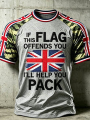 Men's IF THIS FLAG OFFENDS YOU I'LL HELP YOU PACK short sleeve t-shirt