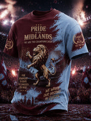 Men's Gift For Football Fans Print Casual Tee