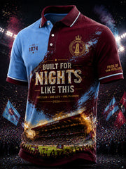 Men's Gift For Football Fans Print Casual Polo
