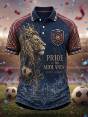 Men's Gift For Football Fans Print Casual Polo