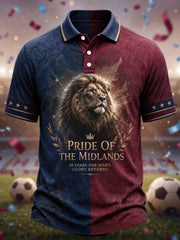 Men's Gift For Football Fans Print Casual Polo