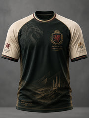 Men's Welsh Dragon Printed Casual short sleeves t-shirt
