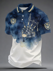 Men's UK Football Lover Scotland Printed polo shirt