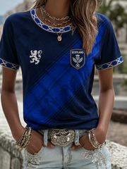 Women's Scotland Printed short-sleeved T-shirt