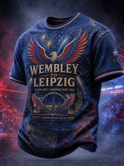 Men's Eagles Football Lover Winner Printed T-shirt