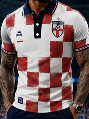 Men's UK Football Lover England Printed polo shirt