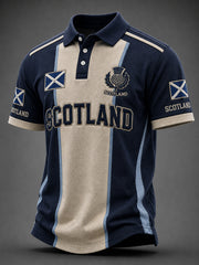 Men's Scotland Art Printed Short Sleeve Top
